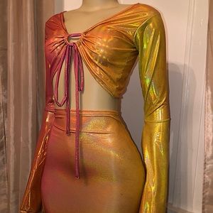 Ombré two-piece Skirt Set